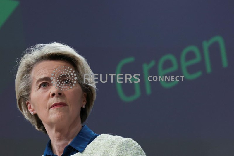 &copy; Reuters. Presidente da Comissão Europeia, Ursula von der Leyen
01/02/2023. REUTERS/Yves Herman