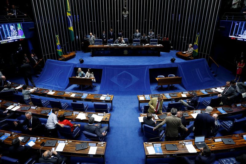 &copy; Reuters. Plenário do Senado
20/02/2018
REUTERS/Adriano Machado