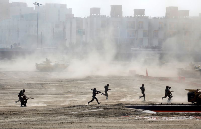 &copy; Reuters. Soldados do Exército da Índia fazem treinamento em Lucknow, Índia
06/02/2020
REUTERS/ Pawan Kumar