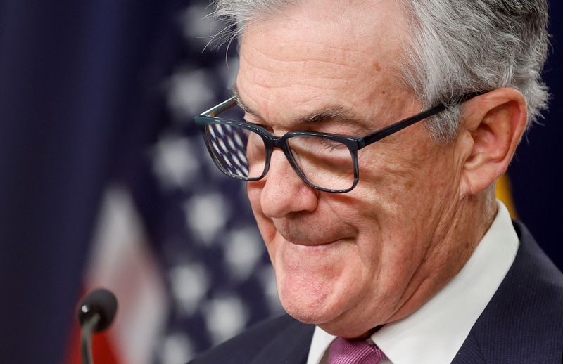 &copy; Reuters. U.S. Federal Reserve Chair Jerome Powell addresses reporters after the Fed raised its target interest rate by a quarter of a percentage point, during a news conference at the Federal Reserve Building in Washington, U.S., February 1, 2023. REUTERS/Jonathan