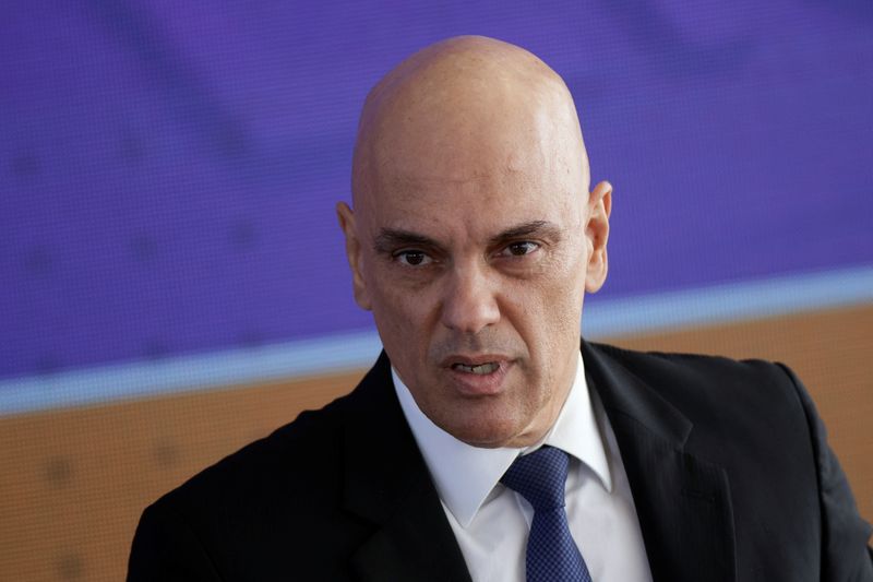 &copy; Reuters. Ministro do STF Alexandre de Moraes durante coletiva de imprensa, em Brasília
30/10/2022
REUTERS/Adriano Machado