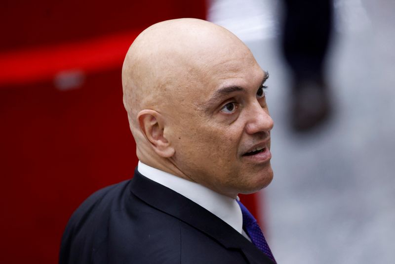 &copy; Reuters. Ministro do STF Alexandre de Moraes durante cerimônia de posse no STJ, em Brasília
06/12/2022
REUTERS/Adriano Machado