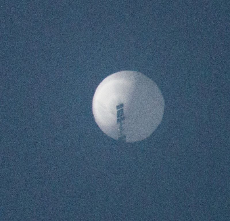 &copy; Reuters. Balão voa no céu sobre Billings, Montana, em fotografia obtida das mídias sociais
01/02/2023
Chase Doak/via REUTERS