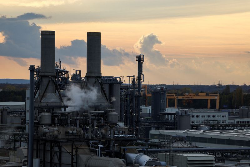 &copy; Reuters. Vue sur l'usine BASF à Schwarzheide, en Allemagne. /Photo prise le 1er novembre 2022/REUTERS/Lisi Niesner