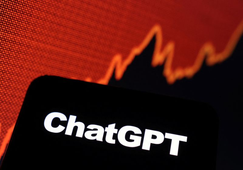 &copy; Reuters. ChatGPT logo and rising stock graph are seen in this illustration taken, February 3, 2023. REUTERS/Dado Ruvic/Illustration