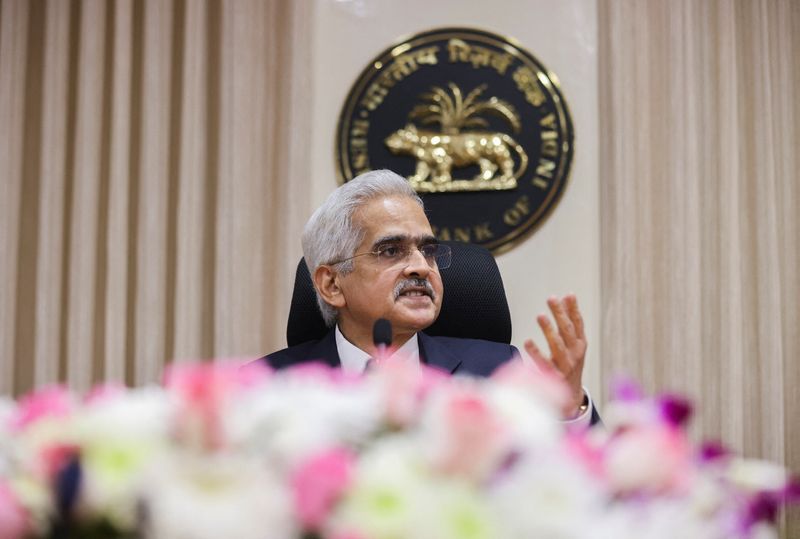 © Reuters. Reserve Bank of India (RBI) Governor Shaktikanta Das attends a news conference after a monetary policy review in Mumbai, India, February 8, 2023. REUTERS/Francis Mascarenhas