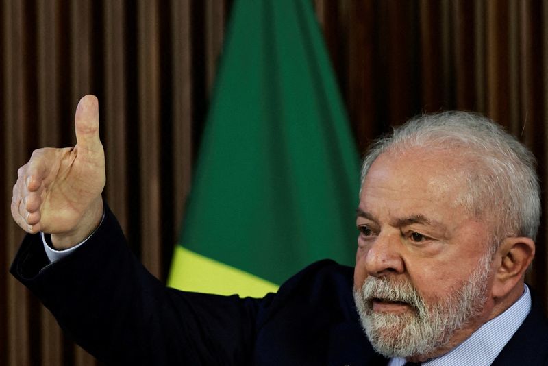 &copy; Reuters. Presidente Luiz Inácio Lula da Siva durante reunião com governadores em Brasília
27/01/2023 REUTERS/Ueslei Marcelino