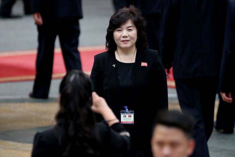 &copy; Reuters. وزيرة خارجية كوريا الشمالية تشوي سون هوي في صورة من أرشيف رويترز.