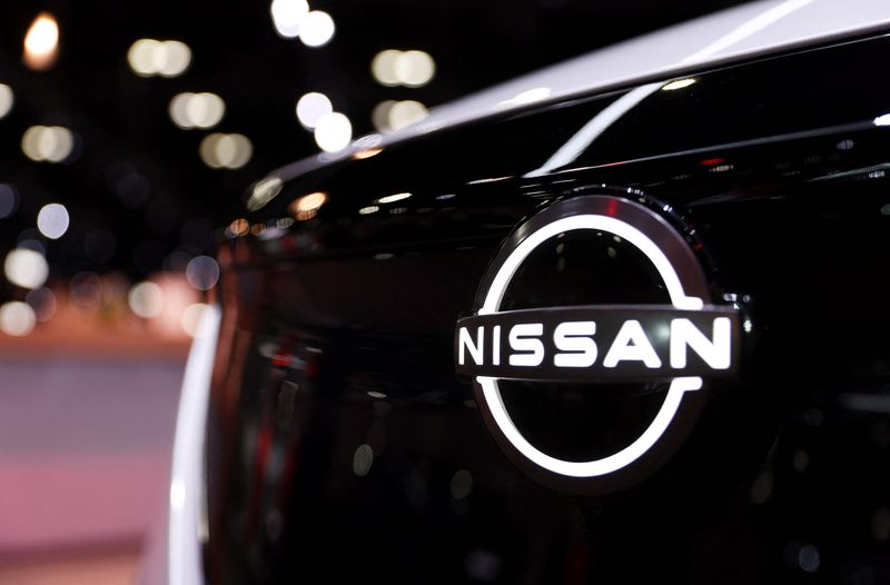 &copy; Reuters. Logo de Nissan à Los Angeles, Californie, États-Unis. /Photo prise le 17 novembre 2022/REUTERS/Mike Blake