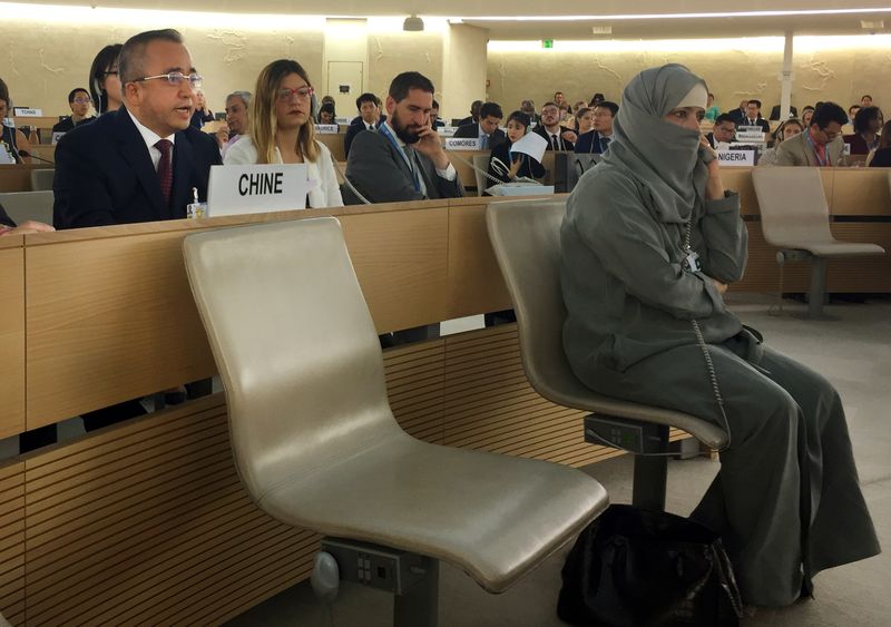 &copy; Reuters. FILE PHOTO: China's Xinjiang region's Vice-Governor Erkin Tuniyaz attends the Human Rights Council meeting at the United Nations in Geneva, Switzerland, June 25, 2019. REUTERS/Marina Depetris