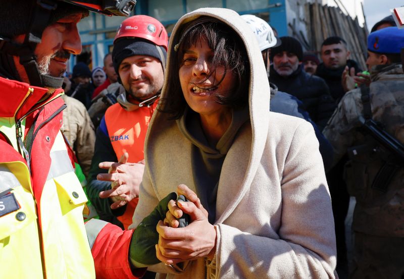 After 104 hours buried by Turkey earthquake, woman brought out alive