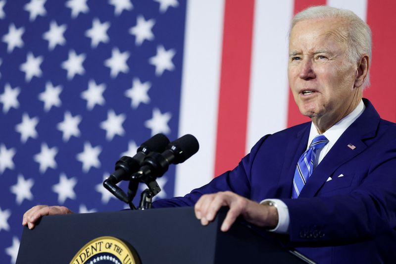 &copy; Reuters. Presdente dos EUA, Joe Biden, durante visita a Tampa, no Estado norte-americano da Flórida
09/02/2023 REUTERS/Jonathan Ernst