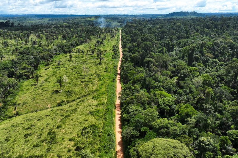 &copy; Reuters. Vista aérea de área desmatada da Amazônia em Uruará, no Pará
21/01/2023 REUTERS/Ueslei Marcelino