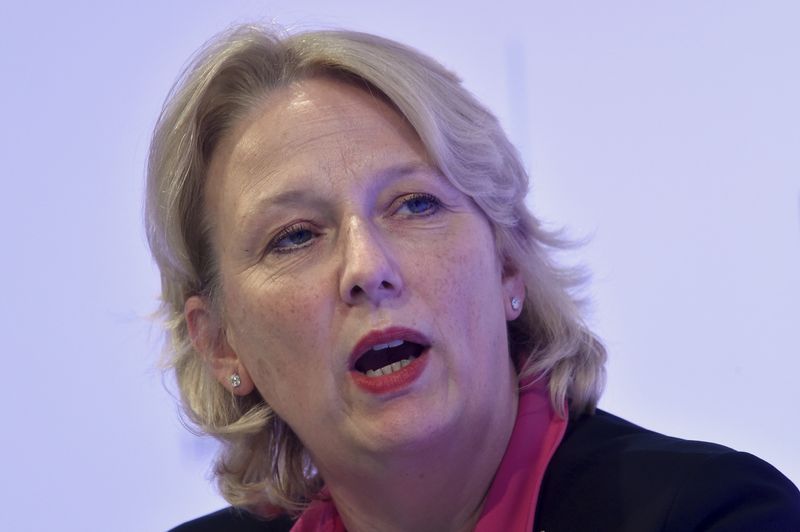 &copy; Reuters. FILE PHOTO-Jayne-Anne Gadhia, Chief Executive of Virgin Money speaks at the Confederation of British Industry (CBI) annual conference in London, Britain November 9, 2015. REUTERS/Toby Melville