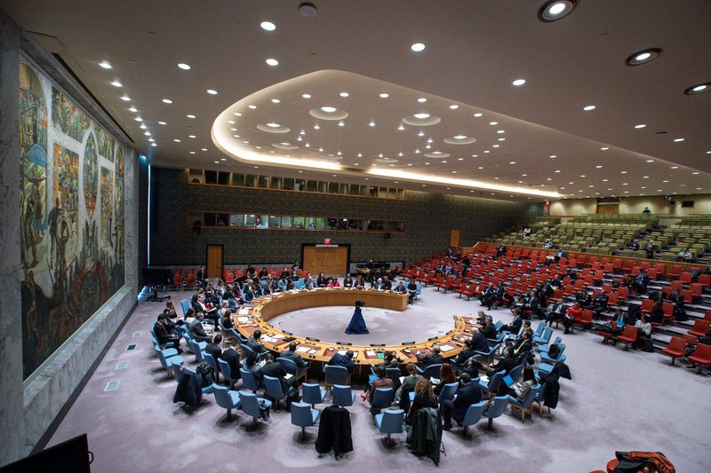 &copy; Reuters. FILE PHOTO: U.S. Ambassador to the United Nations Linda Thomas-Greenfield speaks during the U.N. Security Council meeting on maintenance of peace and security of Ukraine at the United Nations headquarters in New York, U.S., February 6, 2023. REUTERS/Eduar