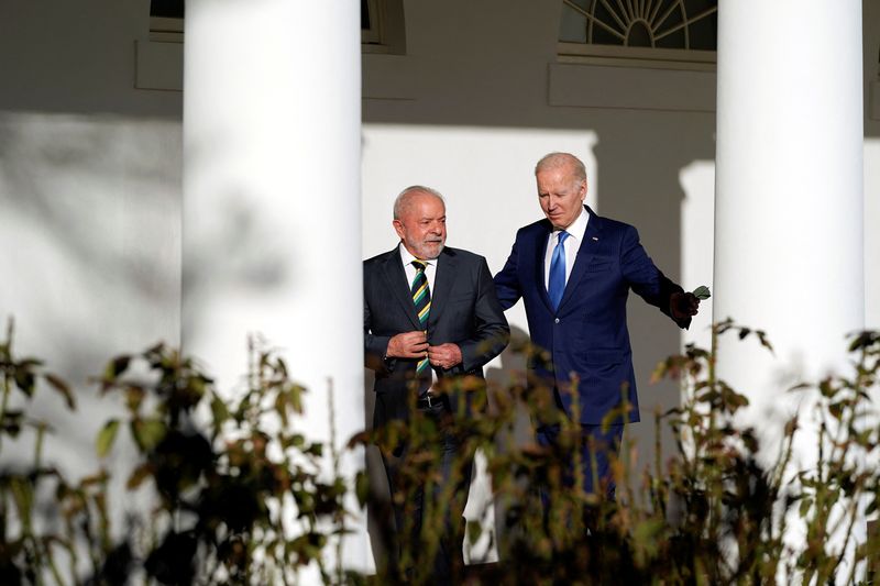 &copy; Reuters. Lula e Biden na Casa Branca
10/02/2023
Alex Brandon/Pool via REUTERS