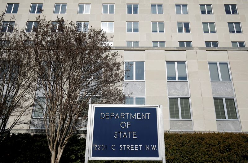 &copy; Reuters. FOTO DE ARCHIVO: El edificio del Departamento de Estado en Washington, Estados Unidos, el 26 de enero de 2017. REUTERS/Joshua Roberts