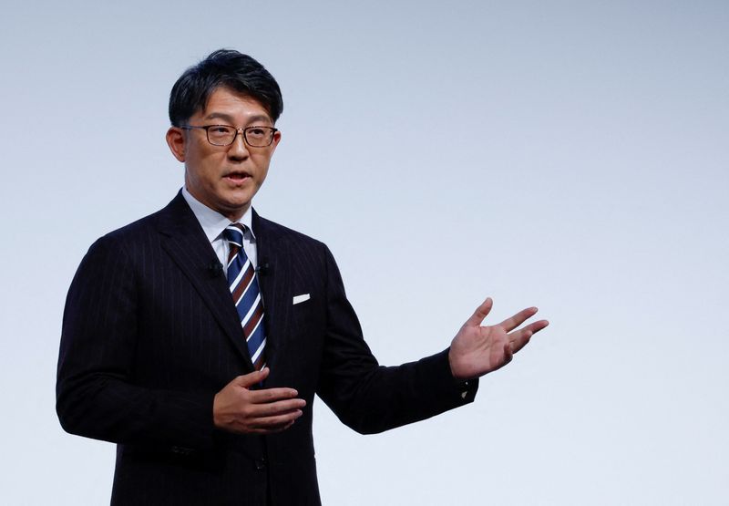 © Reuters. Presidente-executivo da Toyota, Koji Sato
13/02/2023
REUTERS/Issei Kato