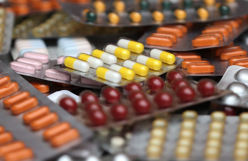 &copy; Reuters. Illustration photo shows various medicine pills in their original packaging in Brussels, Belgium August 9, 2019.   REUTERS/Yves Herman/Illustration