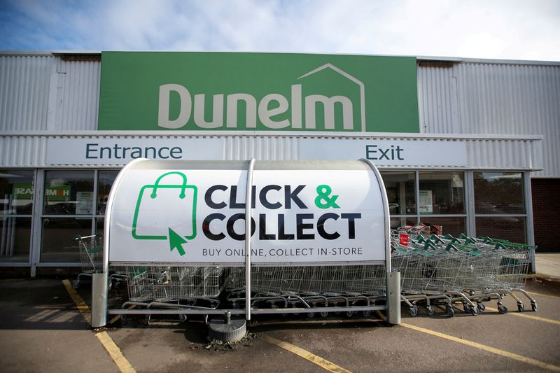 &copy; Reuters. FILE PHOTO: A view shows a Dunelm store in St Albans, Britain October 15, 2020. REUTERS/Peter Cziborra