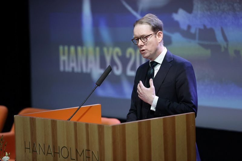 &copy; Reuters. Ministro das Relações Exteriores da Suécia, Tobias Billstrom, participa de fórum em Helsinque
07/02/2023 Lehtikuva/Antti Hamalainen via REUTERS