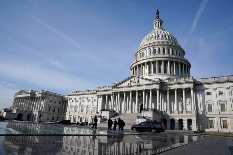 &copy; Reuters. FILE PHOTO: The U.S. Capitol building is seen on the day of U.S. President Joe Biden's State of the Union Address to a joint session of Congress on Capitol Hill in Washington, U.S., February 7, 2023. REUTERS/Elizabeth Frantz