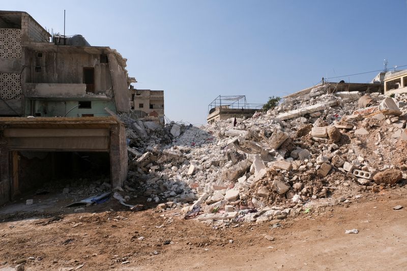 &copy; Reuters. Danos causados por terremoto na cidade síria de Idlib, controlada por rebeldes
14/02/2023 REUTERS/Emilie Madi