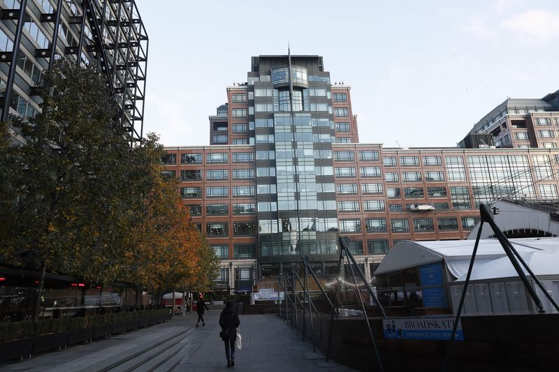 &copy; Reuters. FILE PHOTO: The headquarter of the European Bank for Reconstruction and Development (EBRD) is seen in London, Britain, November 22, Britain 2016. REUTERS/Stefan Wermuth