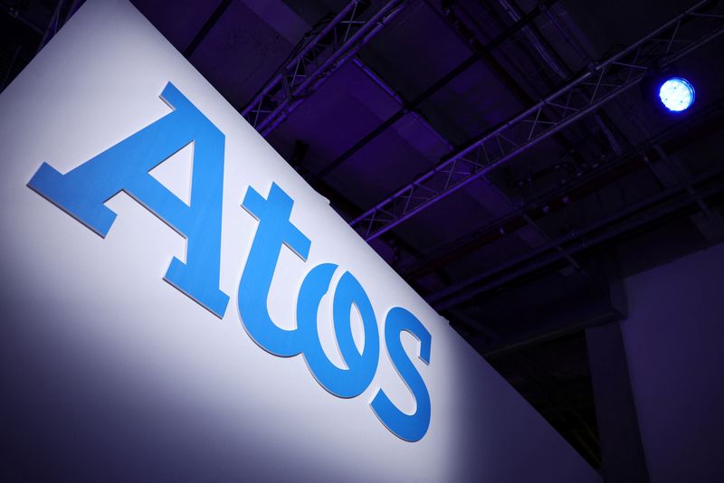 &copy; Reuters. FILE PHOTO: The logo of French IT consulting firm Atos is seen during a news conference to present its new supercomputer BullSequana XH3000 in Paris, France, February 16, 2022. REUTERS/Sarah Meyssonnier