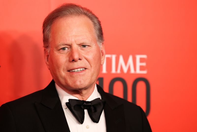 &copy; Reuters. FILE PHOTO: David Zaslav arrives for the Time 100 Gala celebrating Time magazine's 100 most influential people people in the world in New York, U.S., June 8, 2022.  REUTERS/Caitlin Ochs