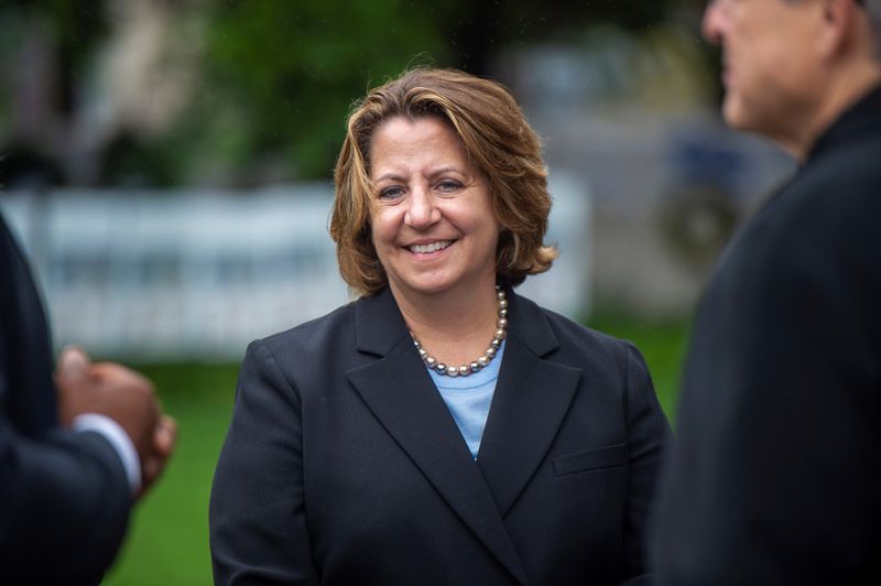 &copy; Reuters. FILE PHOTO: U.S. Deputy Attorney General Lisa Monaco visits the National Law Enforcement Officers Memorial in honor of National Police Week in Washington, U.S., May 13, 2022.   Bonnie Cash/Pool via REUTERS