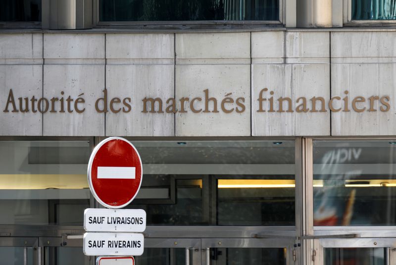 &copy; Reuters. FILE PHOTO: A view shows the AMF (Autorite des Marches Financiers) stock market regulator headquarters in Paris, France, September 17, 2020.   REUTERS/Charles Platiau