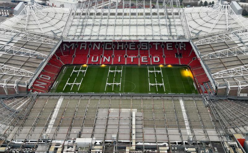 &copy; Reuters. FILE PHOTO: Soccer Football - General view of Manchester United's Old Trafford Stadium - Old Trafford, Manchester, Britain - February 15, 2023 General view of Manchester United's Old Trafford Stadium REUTERS/Molly Darlington/File Photo