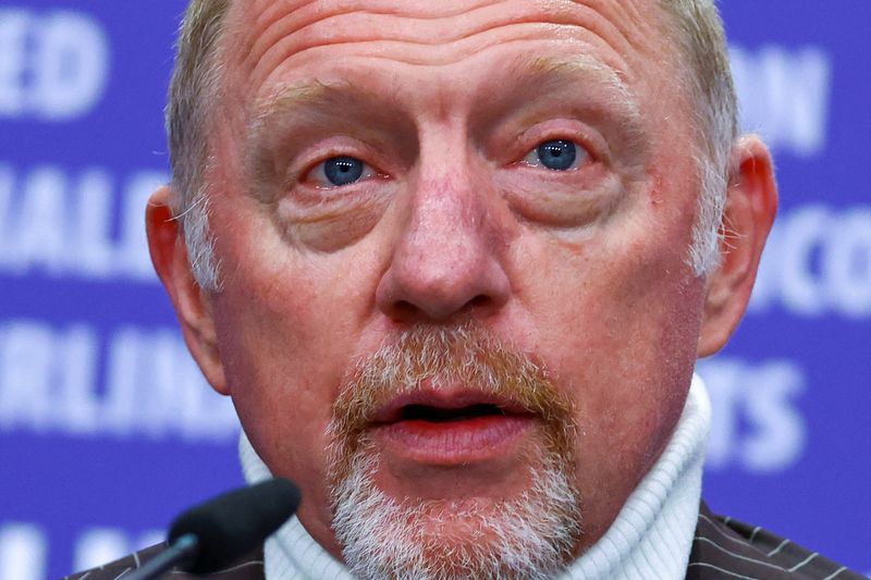 &copy; Reuters. Former tennis player Boris Becker attends a news conference to promote documentary 'Boom! Boom! The World vs. Boris Becker' at the 73rd Berlinale International Film Festival in Berlin, Germany, February 19, 2023. REUTERS/Nadja Wohlleben
