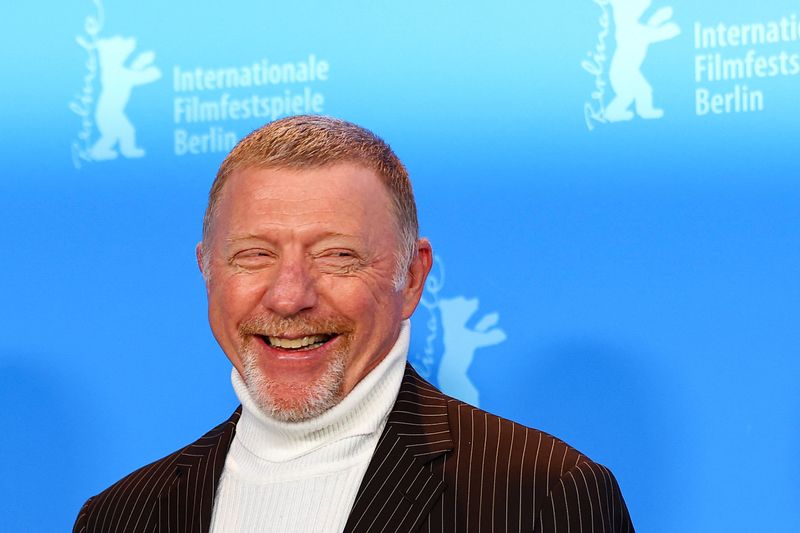 © Reuters. Former tennis player Boris Becker attends a photo call to promote documentary 'Boom! Boom! The World vs. Boris Becker' at the 73rd Berlinale International Film Festival in Berlin, Germany, February 19, 2023. REUTERS/Fabrizio Bensch