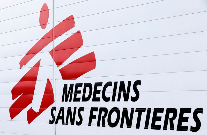&copy; Reuters. Le logo de Médecins Sans Frontières. /Photo prise le 6 décembre 2018/REUTERS/Régis Duvignau