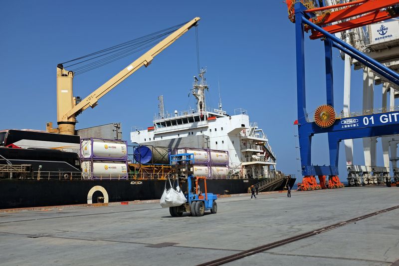 &copy; Reuters. FILE PHOTO: A general view of Gwadar port in Gwadar, Pakistan October 4, 2017.  Picture taken October 4, 2017. REUTERS/Drazen Jorgic