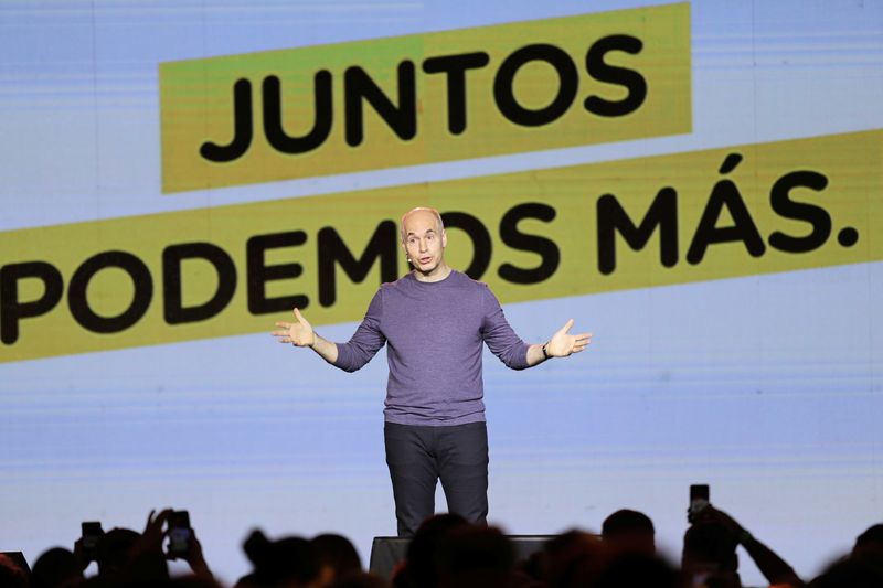 &copy; Reuters. prefeito de Buenos Aires, Horacio Rodríguez Larreta
11/08/2019
REUTERS/Luisa Gonzalez