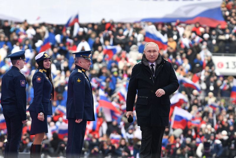 &copy; Reuters. Le président russe Vladimir Poutine lors d'un concert à Moscou, Russie. /Photo prise le 22 février 2023/REUTERS/Sputnik/Maksim Blinov/Kremlin 
