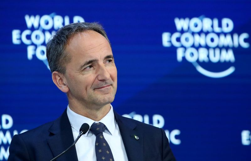 &copy; Reuters. FILE PHOTO: Chairman of Siemens Jim Hagemann Snabe attends a session at the 50th World Economic Forum (WEF) annual meeting in Davos, Switzerland, January 21, 2020. REUTERS/Denis Balibouse