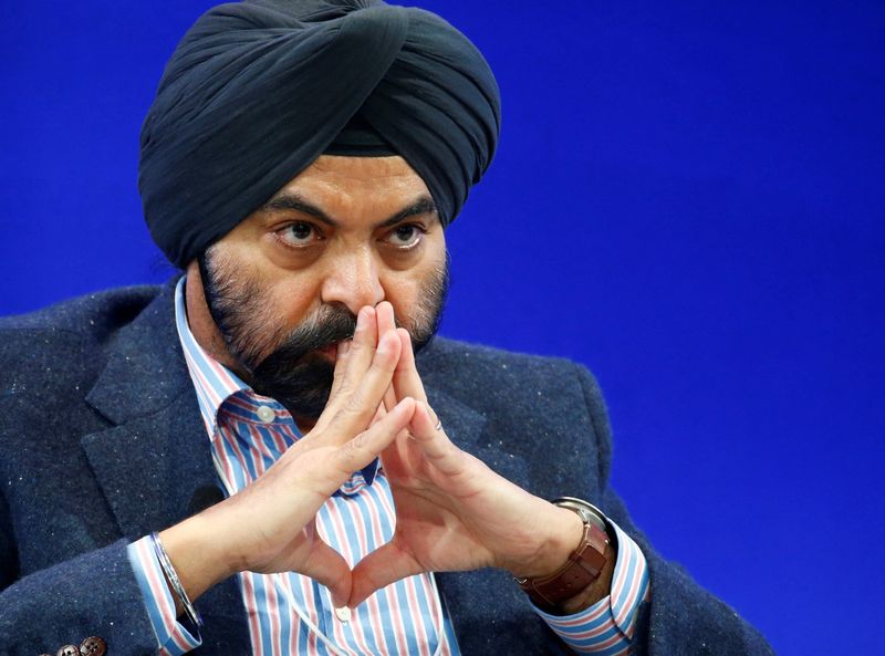 &copy; Reuters. FILE PHOTO: Ajay Banga, President and CEO Mastercard attends the World Economic Forum (WEF) annual meeting in Davos, Switzerland January 19, 2017.  REUTERS/Ruben Sprich/File Photo