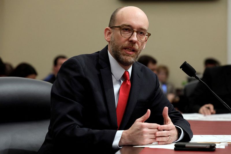 &copy; Reuters. FILE PHOTO: Office of Management and Budget (OMB) Acting Director Russell Vought testifies before House Budget Committee on 2020 Budget on Capitol Hill in Washington, U.S., March 12, 2019. REUTERS/Yuri Gripas