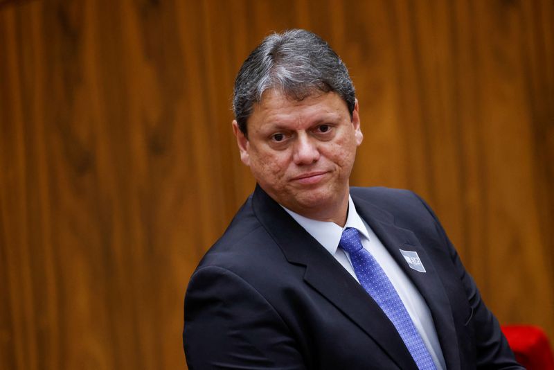 &copy; Reuters. Tarcísio de Freitas em Brasília
06/12/2022 REUTERS/Adriano Machado