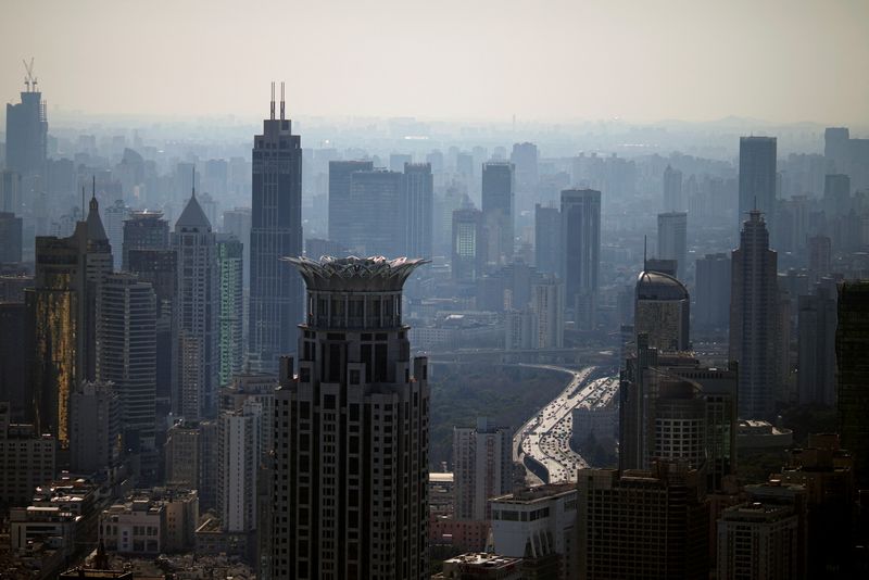 &copy; Reuters. FILE PHOTO: A view of the city skyline, ahead of the annual National People's Congress (NPC), in Shanghai, China February 24, 2022. REUTERS/Aly Song