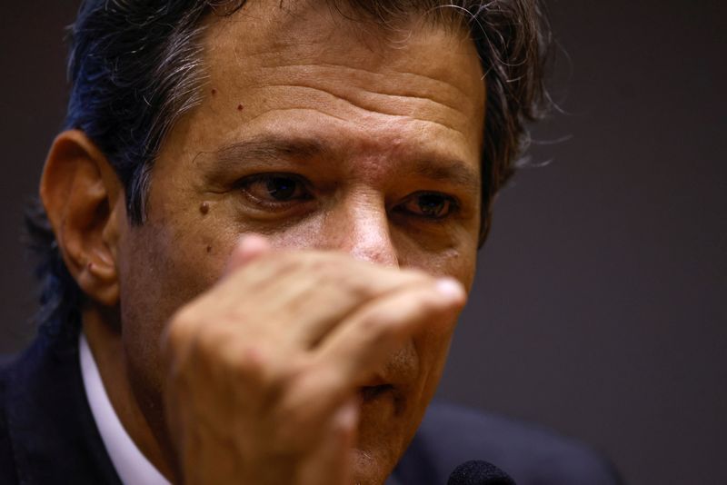 &copy; Reuters. Haddad dá entrevista coletiva em Brasília 
28/02/2023
REUTERS/Adriano Machado