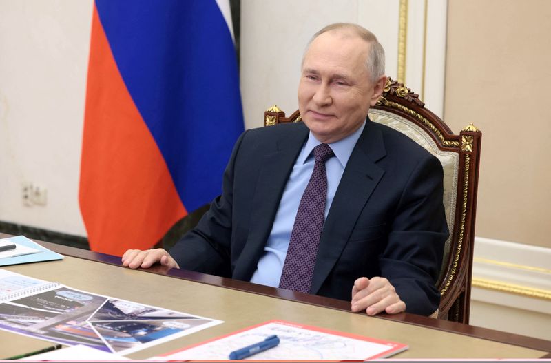 &copy; Reuters. الرئيس الروسي فلاديمير بوتين في موسكو يوم الأربعاء. صورة لرويترز من وكالة أنباء سبتونيك.