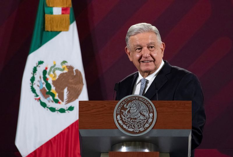 &copy; Reuters. Presidente do México, Andrés Manuel López Obrador, durante entrevista coletiva na Cidade do México
28/02/2023 Presidência do México/Divulgação via REUTERS