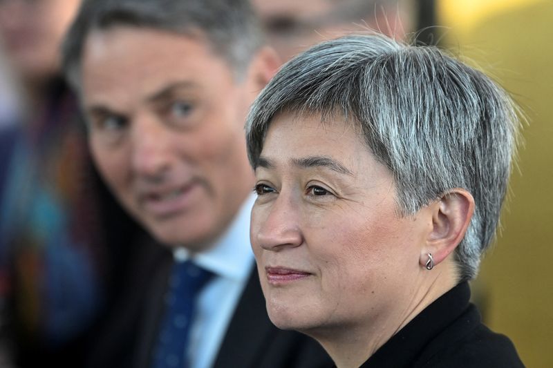 &copy; Reuters. Australia's Foreign Minister Penny Wong and Australia's Defence Minister and Deputy Prime Minister Richard Marles take part in Australia-United Kingdom Ministerial Consultations with British Defence Secretary Ben Wallace and British Foreign Secretary Jame