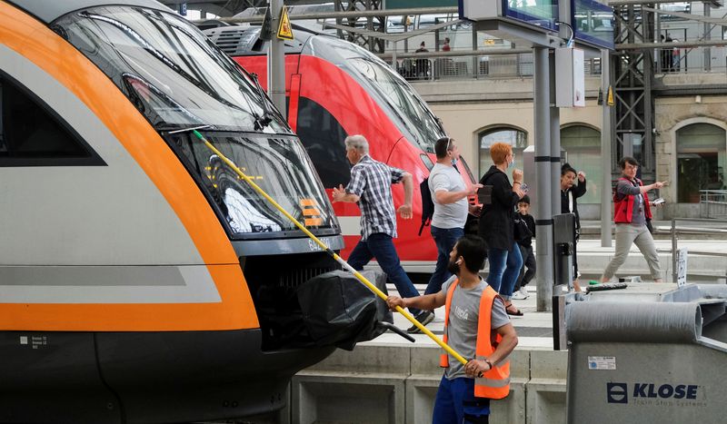 &copy; Reuters. Estação de trem em Dresden, na Alemanha
04/06/2022
REUTERS/Matthias Rietschel