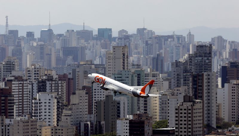 &copy; Reuters. Aeronave da Gol partindo do aeroporto de Congonhas, em São Paulo
11/09/2017
REUTERS/Paulo Whitaker